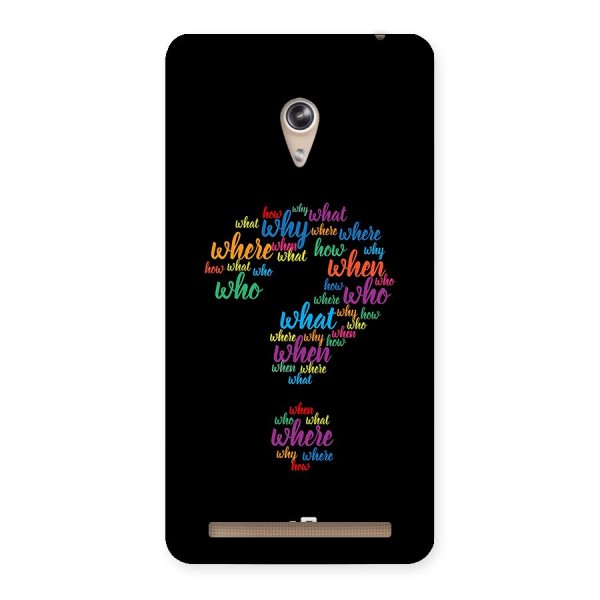 Why When Where How Back Case for Zenfone 6