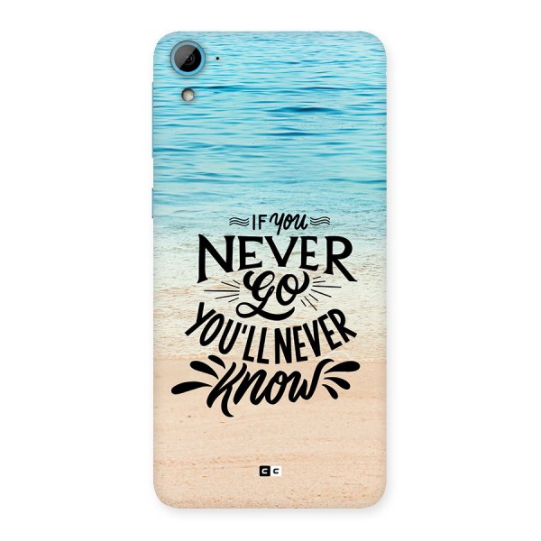 Will Never Know Back Case for Desire 826