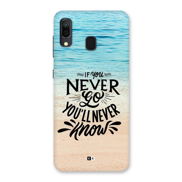 Will Never Know Back Case for Galaxy A20