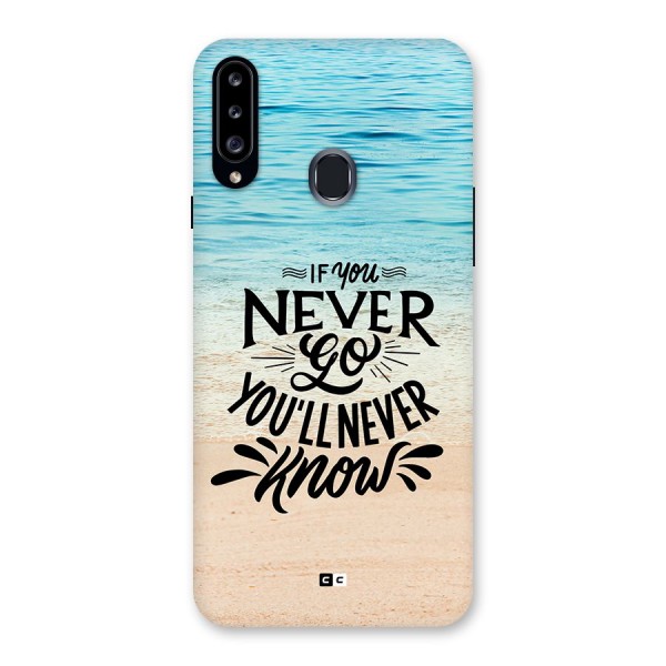 Will Never Know Back Case for Galaxy A20s