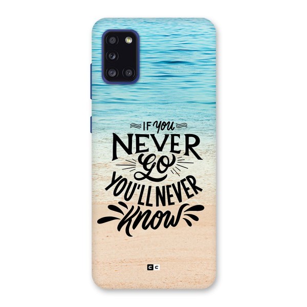 Will Never Know Back Case for Galaxy A31