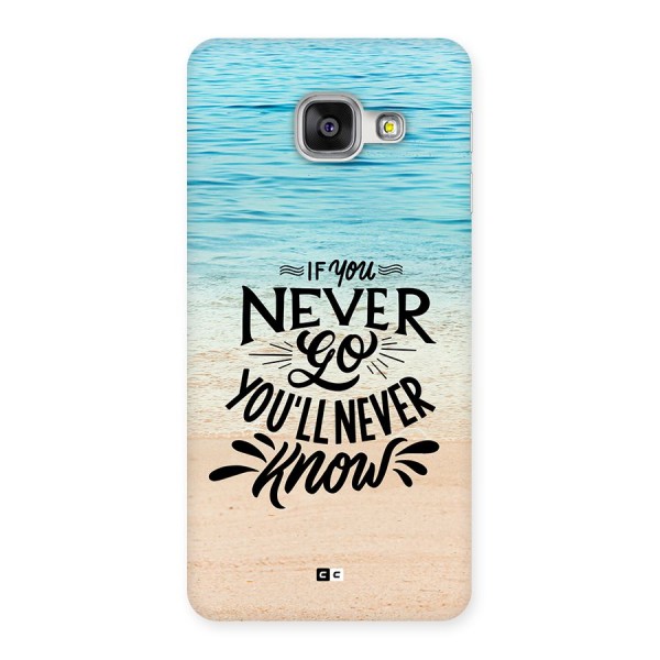 Will Never Know Back Case for Galaxy A3 (2016)