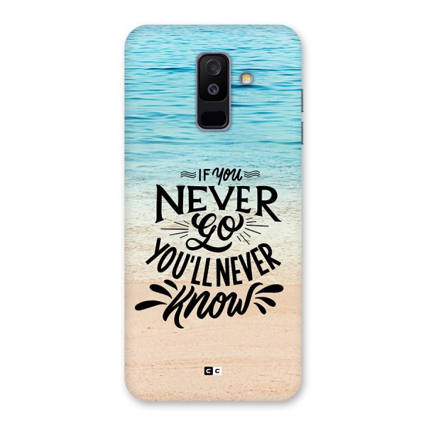 Will Never Know Back Case for Galaxy A6 Plus