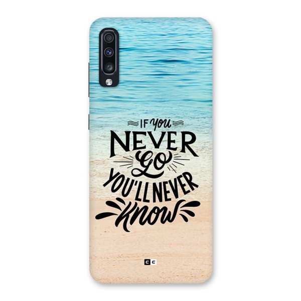 Will Never Know Back Case for Galaxy A70s