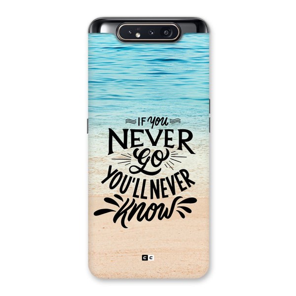 Will Never Know Back Case for Galaxy A80