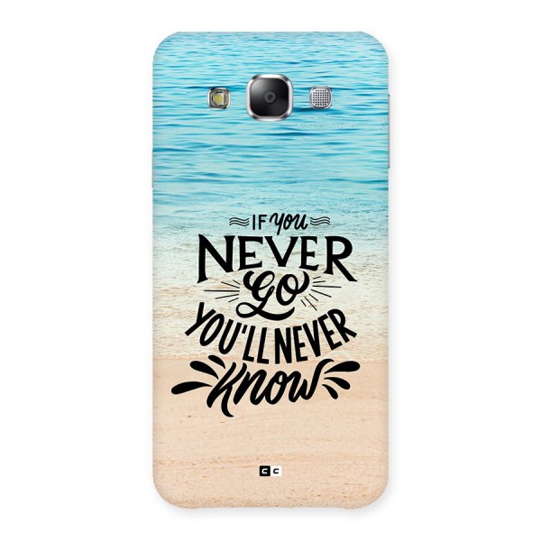 Will Never Know Back Case for Galaxy E5