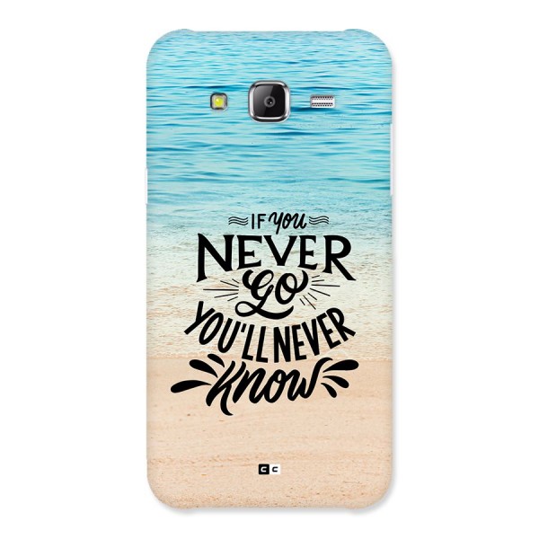 Will Never Know Back Case for Galaxy J5