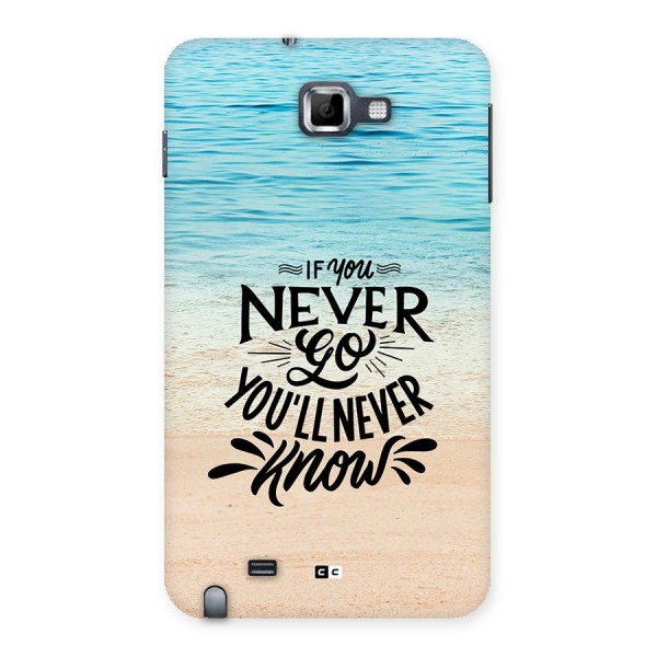 Will Never Know Back Case for Galaxy Note