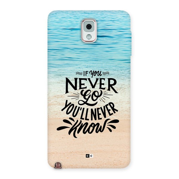 Will Never Know Back Case for Galaxy Note 3