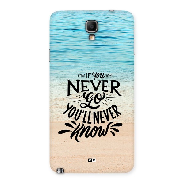 Will Never Know Back Case for Galaxy Note 3 Neo