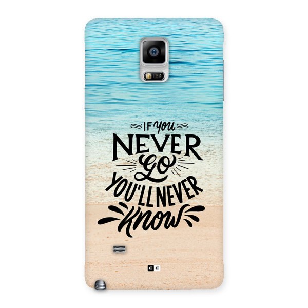 Will Never Know Back Case for Galaxy Note 4