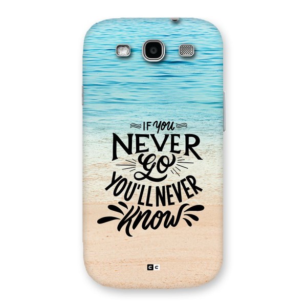 Will Never Know Back Case for Galaxy S3