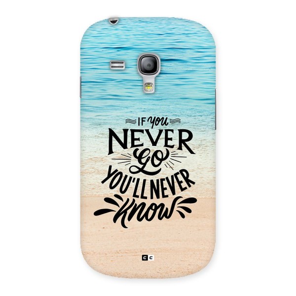 Will Never Know Back Case for Galaxy S3 Mini