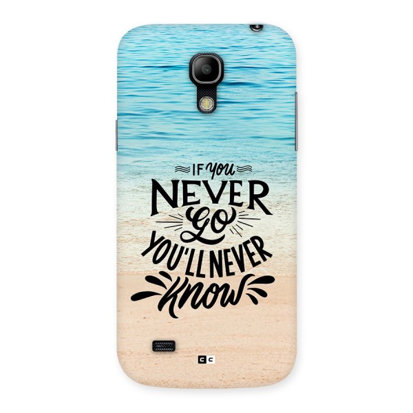 Will Never Know Back Case for Galaxy S4 Mini