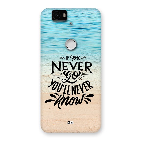 Will Never Know Back Case for Google Nexus 6P