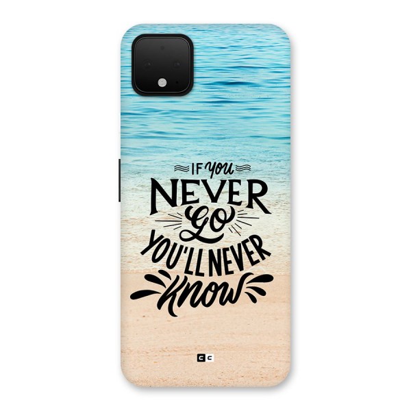 Will Never Know Back Case for Google Pixel 4 XL