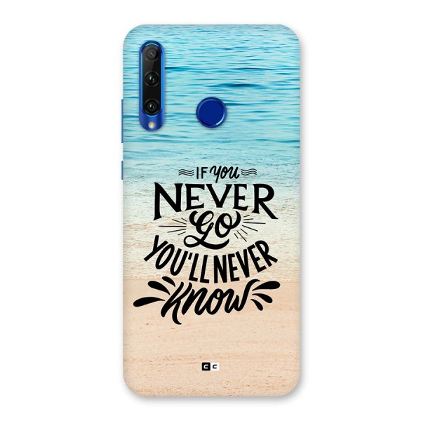 Will Never Know Back Case for Honor 20i