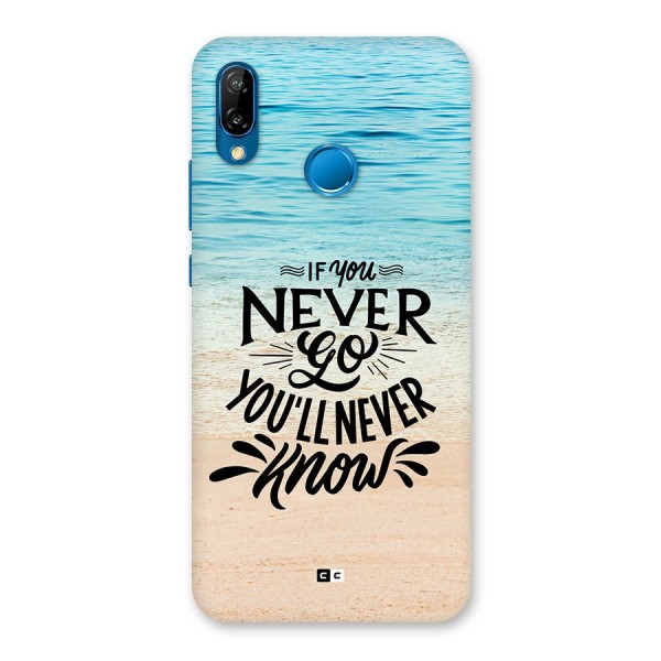 Will Never Know Back Case for Huawei P20 Lite