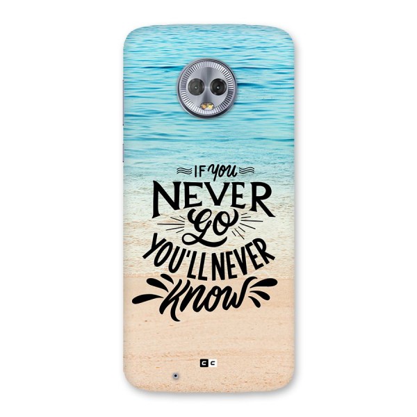 Will Never Know Back Case for Moto G6