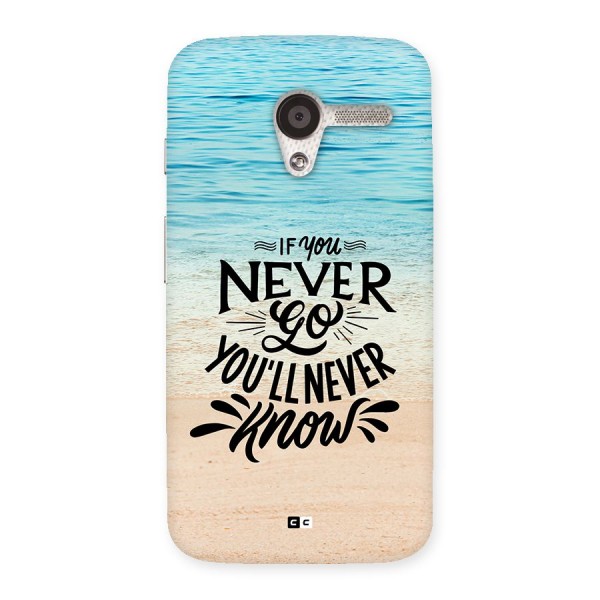 Will Never Know Back Case for Moto X