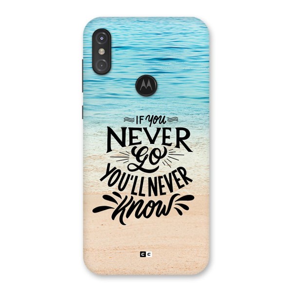 Will Never Know Back Case for Motorola One Power