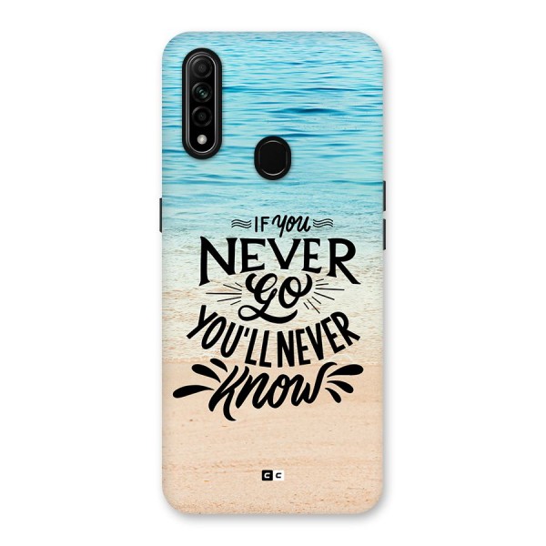 Will Never Know Back Case for Oppo A31