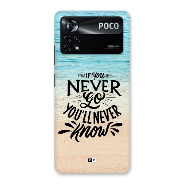 Will Never Know Back Case for Poco X4 Pro 5G