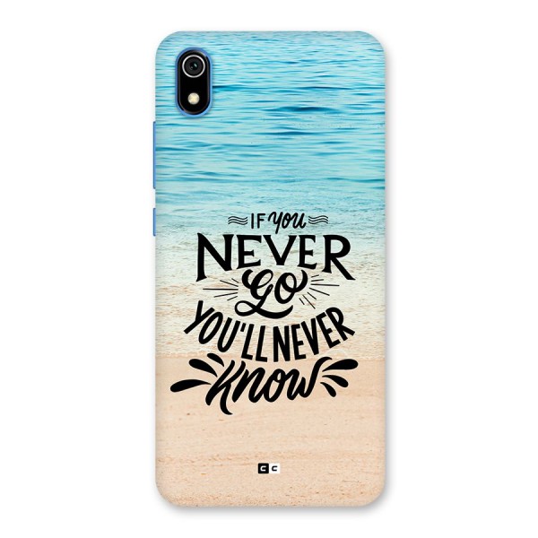 Will Never Know Back Case for Redmi 7A