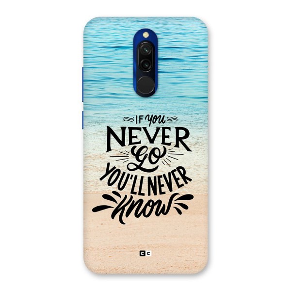 Will Never Know Back Case for Redmi 8