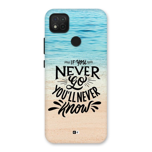 Will Never Know Back Case for Redmi 9C