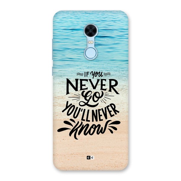 Will Never Know Back Case for Redmi Note 5