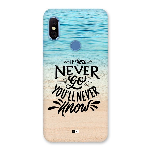 Will Never Know Back Case for Redmi Note 6 Pro