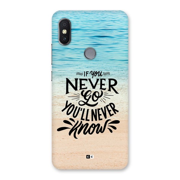 Will Never Know Back Case for Redmi Y2