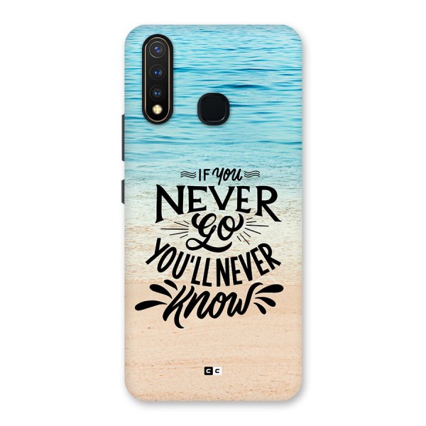 Will Never Know Back Case for Vivo U20