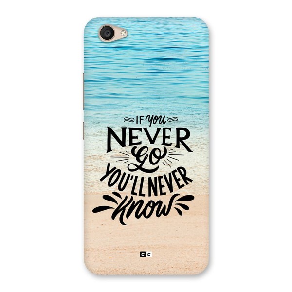 Will Never Know Back Case for Vivo V5 Plus