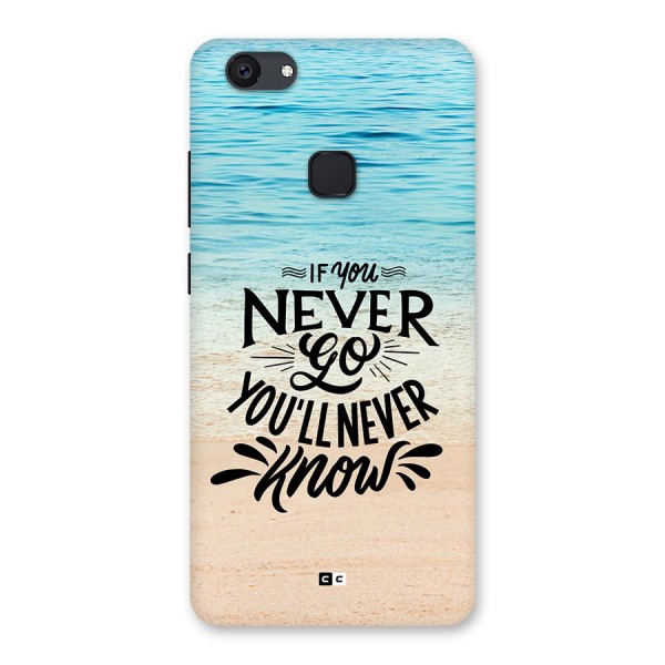 Will Never Know Back Case for Vivo V7 Plus