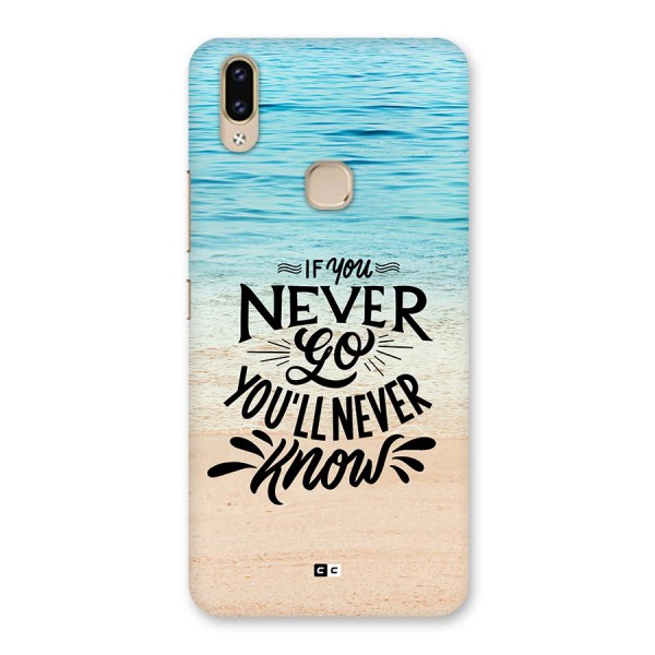 Will Never Know Back Case for Vivo V9