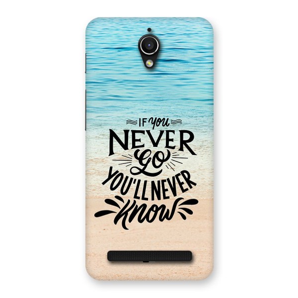 Will Never Know Back Case for Zenfone Go