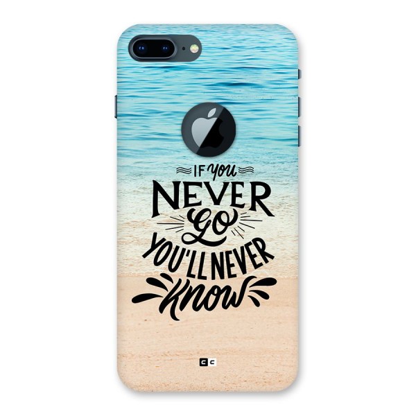 Will Never Know Back Case for iPhone 7 Plus Logo Cut