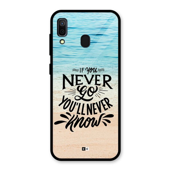 Will Never Know Glass Back Case for Galaxy A30