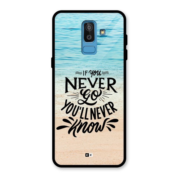 Will Never Know Glass Back Case for Galaxy J8