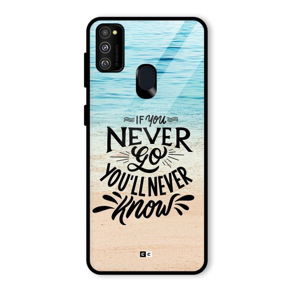 Will Never Know Glass Back Case for Galaxy M21