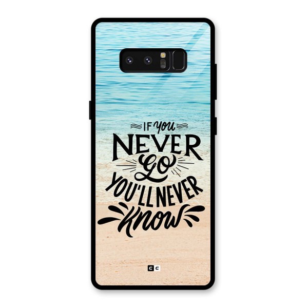 Will Never Know Glass Back Case for Galaxy Note 8