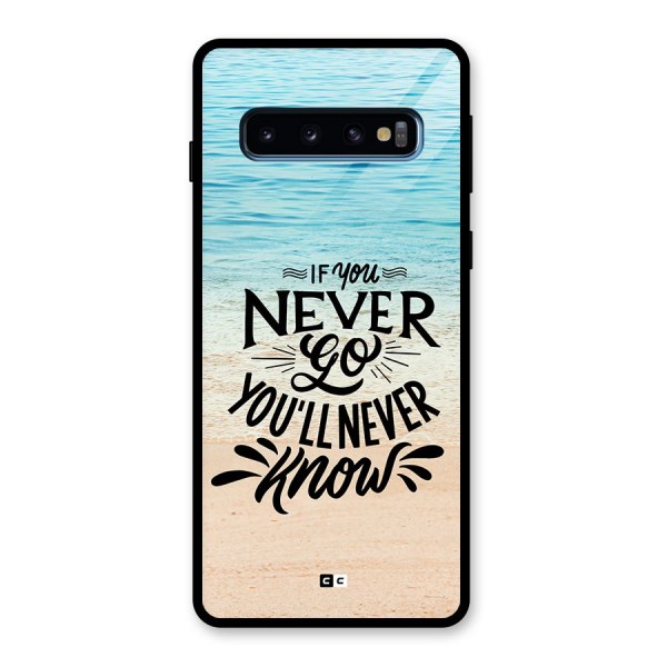 Will Never Know Glass Back Case for Galaxy S10