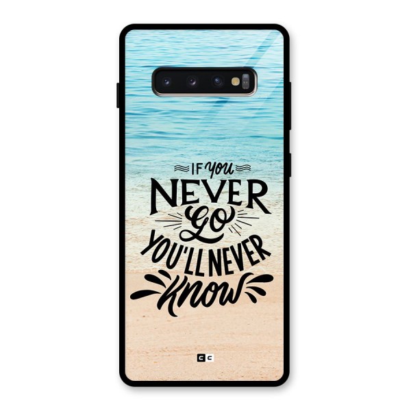 Will Never Know Glass Back Case for Galaxy S10 Plus