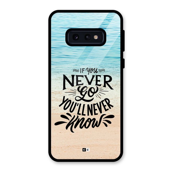 Will Never Know Glass Back Case for Galaxy S10e