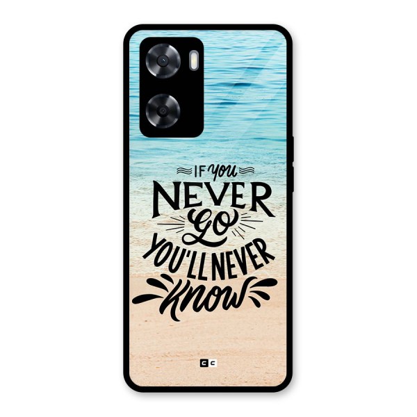 Will Never Know Glass Back Case for Oppo A57 2022