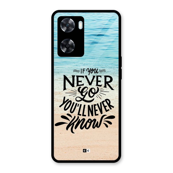 Will Never Know Glass Back Case for Oppo A77