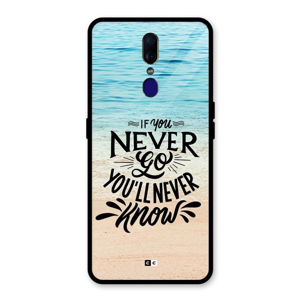 Will Never Know Glass Back Case for Oppo F11