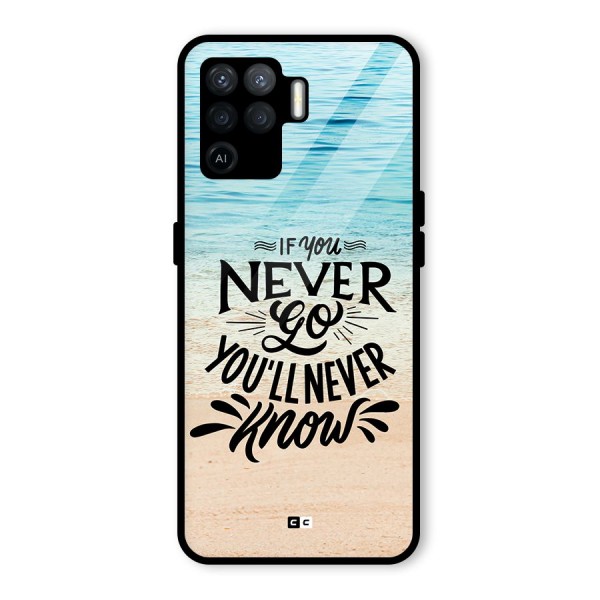 Will Never Know Glass Back Case for Oppo F19 Pro